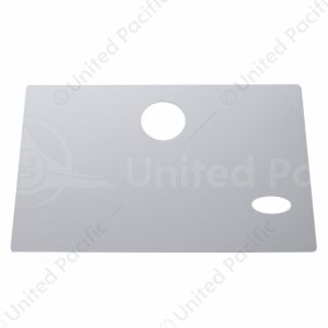 Stainless Glove Box Cover With Oval Cutout For Early Peterbilt