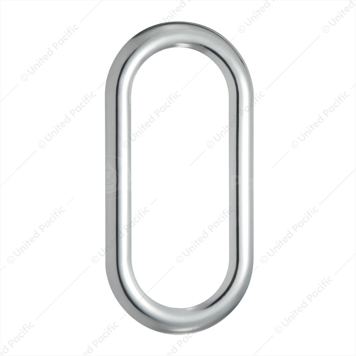 Stainless Steel Oval Window Trim With Sealant Adhesive For Peterbilt