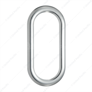 Stainless Steel Oval Window Trim With Sealant Adhesive For Peterbilt