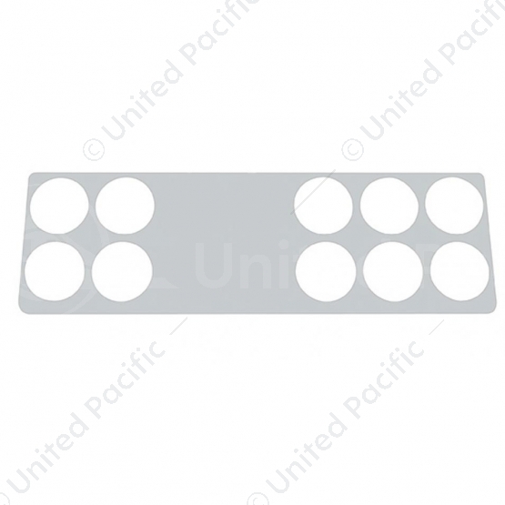 2006+ Kenworth Stainless Right Gauge Dash Panel Trim - 10 Holes