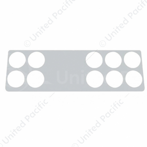 2006+ Kenworth Stainless Right Gauge Dash Panel Trim - 10 Holes