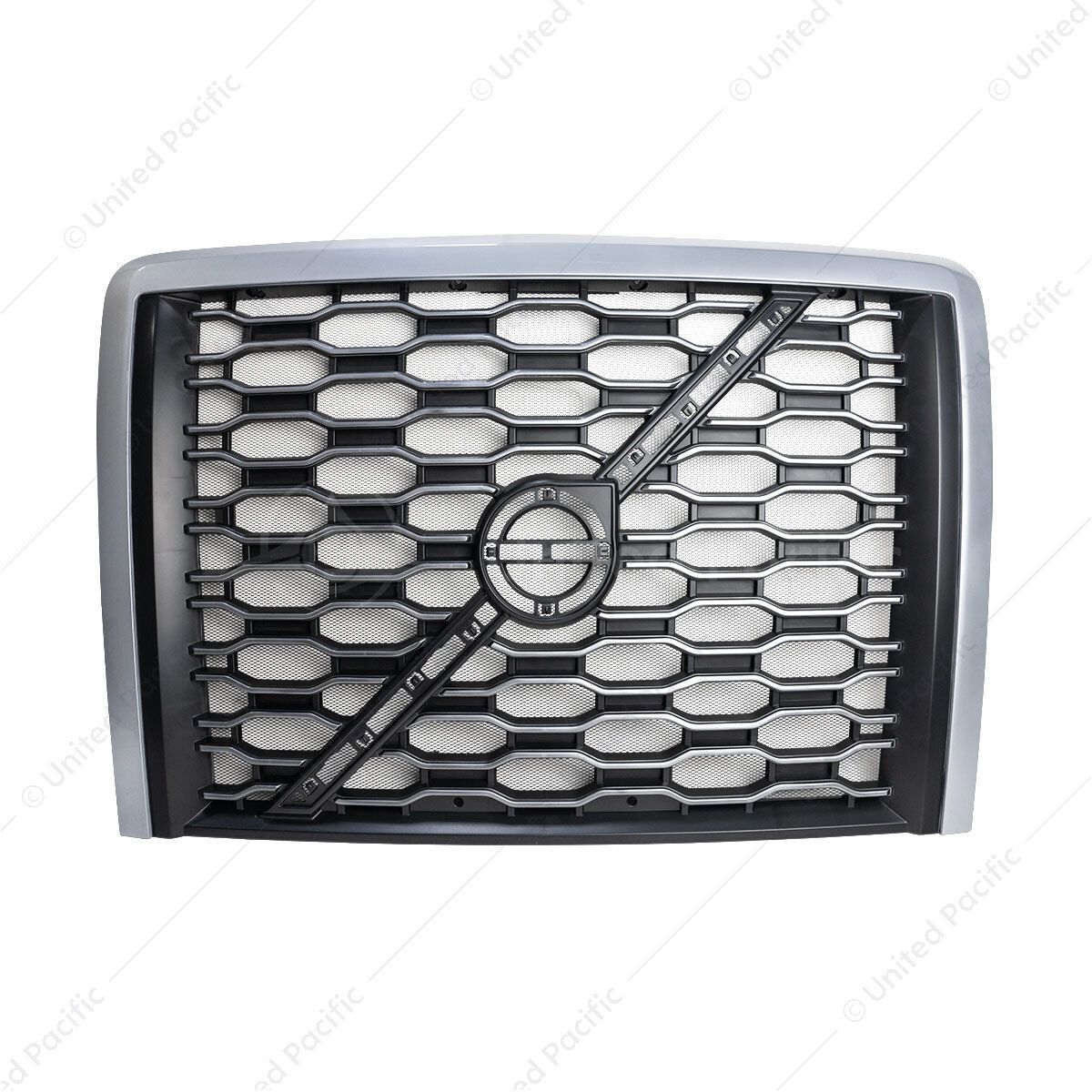 Grille With Bug Screen For 2018-2024 Volvo VNL-Silver