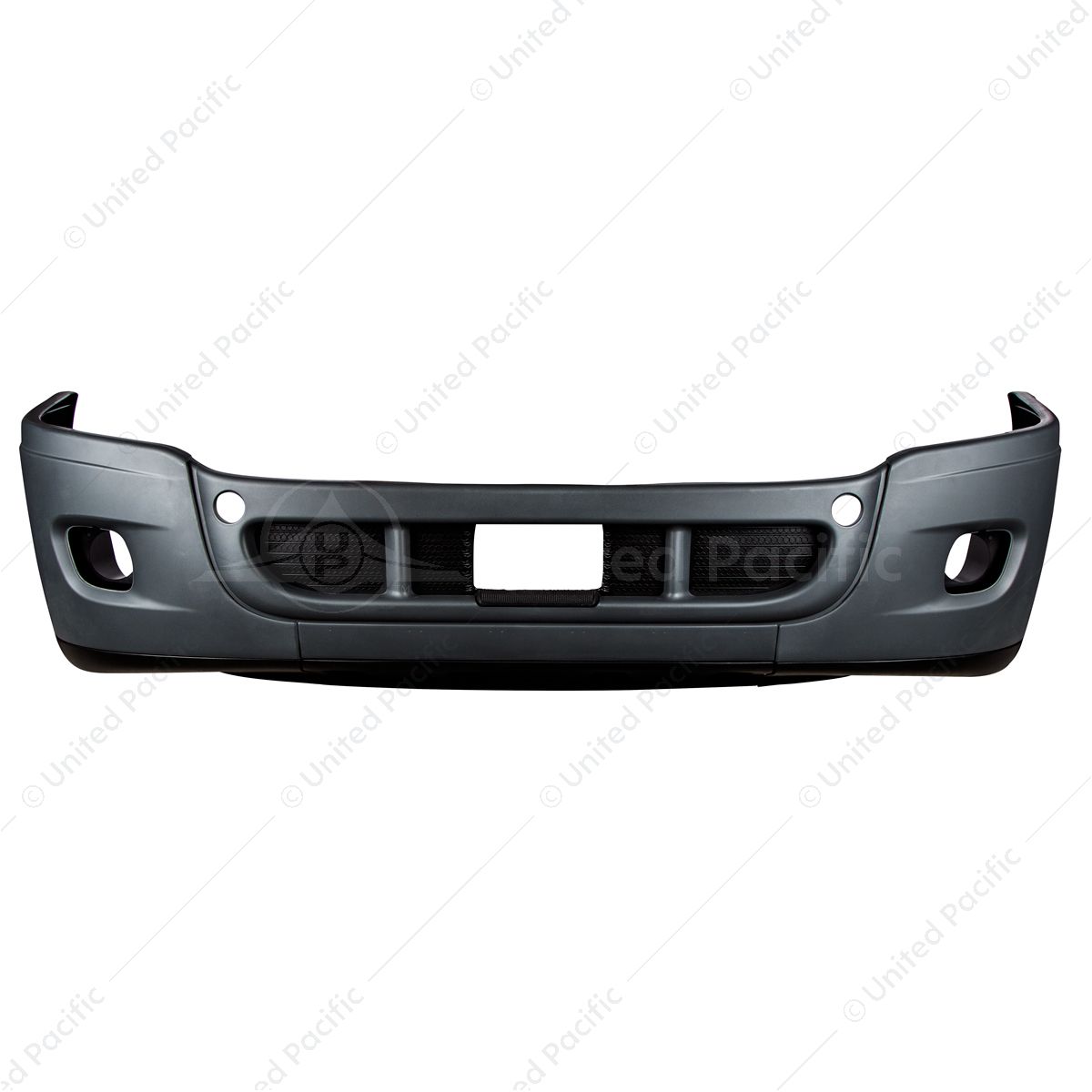 Complete 3-Piece Front Bumper Set With Fog Light Hole For 2008-2017 Freightliner Cascadia