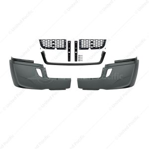 5-Piece Bumper Kit Without Fog Light Opening For 2018-2024 Freightliner Cascadia