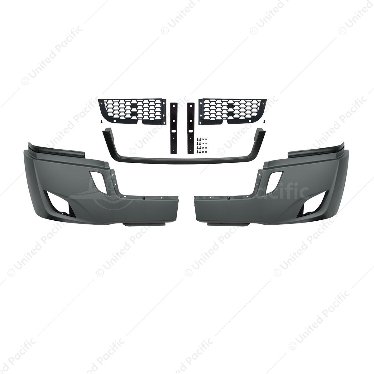 5-Piece Bumper Kit With Fog Light Opening For 2018-2024 Freightliner Cascadia