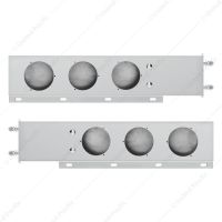 3-3/4" Bolt Pattern Deluxe Stainless Spring Loaded Light Bar With 6X 4" Light Cutouts (Pair)