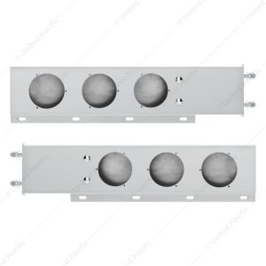 3-3/4" Bolt Pattern Deluxe Stainless Spring Loaded Light Bar With 6X 4" Light Cutouts (Pair)