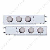 3-3/4" Bolt Pattern 430 SS Spring Loaded Light Bar With Three 4" Light Cutouts (Pair)