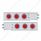 2" Bolt Pattern Stainless Spring Loaded Light Bar With 6X 4" Lights & Visors (Pair)