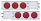 2-1/2" Bolt Pattern Stainless Spring Loaded Light Bar With 6X 4" Lights & Grommets (Pair)