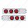 2" Bolt Pattern Stainless Spring Loaded Light Bar With 6X 4" Lights & Grommets (Pair)