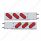3-3/4" Bolt Pattern Stainless Spring Loaded Light Bar With 6X Oval Lights & Grommets (Pair)