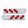 2-1/2" Bolt Pattern Stainless Spring Loaded Light Bar With 6X Oval Lights & Grommets (Pair)