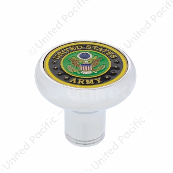 Deluxe Military Medallion Air Valve Knobs - Army