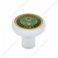 Deluxe Military Medallion Air Valve Knobs - Army