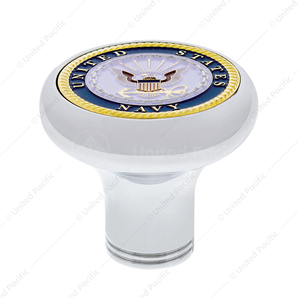 Deluxe Military Medallion Air Valve Knobs - Navy