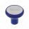 Deluxe Aluminum Screw-On Air Valve Knob With Stainless Tractor Plaque - Indigo Blue