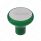 Deluxe Aluminum Screw-On Air Valve Knob With Stainless Trailer Plaque - Emerald Green