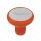 Deluxe Aluminum Screw-On Air Valve Knob With Stainless Trailer Plaque - Cadmium Orange