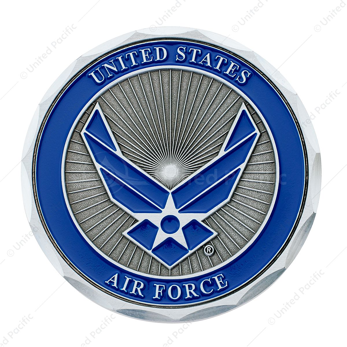 1-3/4" U.S. Military Adhesive Metal Medallion - Air Force