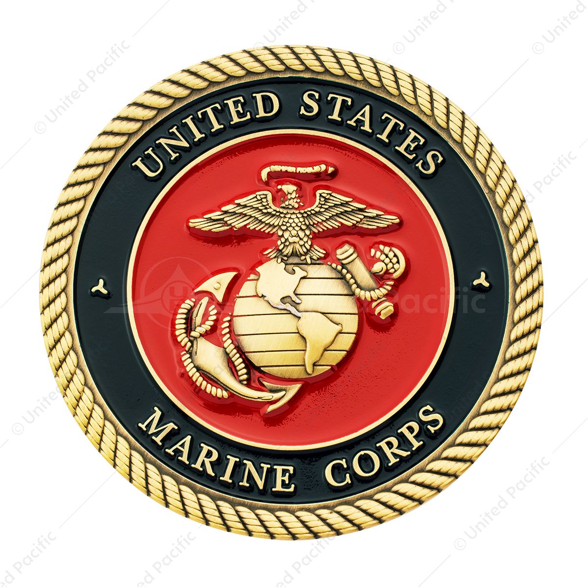 1-3/4" U.S. Military Adhesive Metal Medallion - Marine Corps
