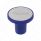 Aluminum Screw-On Air Valve Knob With Stainless Trailer Plaque - Indigo Blue