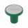 Aluminum Screw-On Air Valve Knob With Stainless Trailer Plaque - Emerald Green