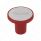 Aluminum Screw-On Air Valve Knob With Stainless Trailer Plaque - Candy Red