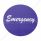 "Emergency" Aluminum Air Valve Knob Sticker Only - Purple