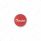 Aluminum Screw-On Air Valve Knob With Tractor Script Sticker - Red Sticker