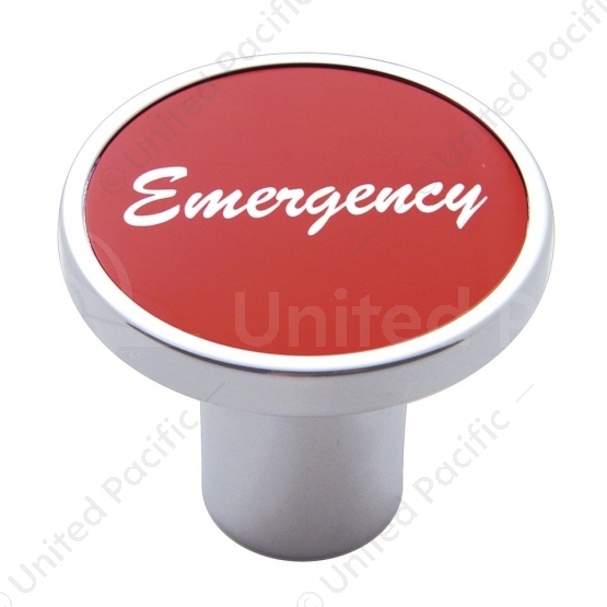 "Emergency" Air Valve Knob - Red Aluminum Sticker