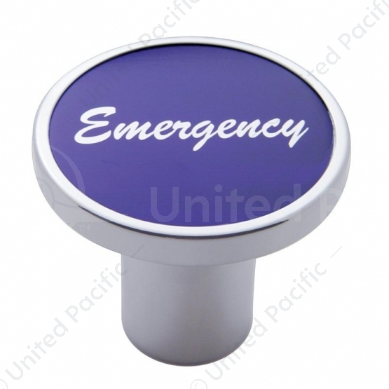 "Emergency" Air Valve Knob - Purple Aluminum Sticker