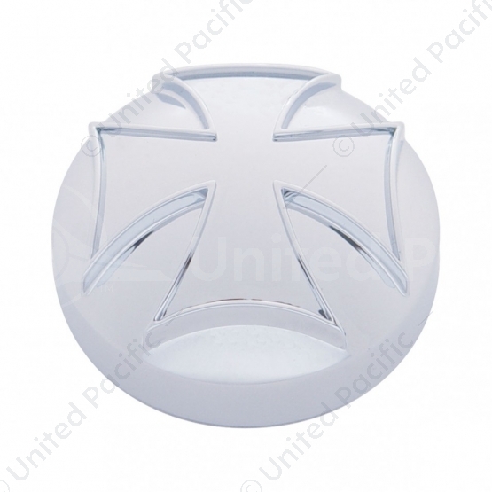 Chrome Iron Cross Air Valve Knob Cover