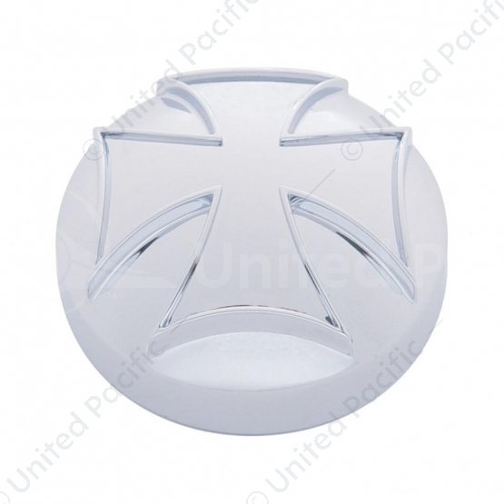 Chrome Iron Cross Air Valve Knob Cover (Bulk)