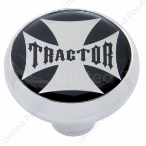 "Tractor" Deluxe Air Valve Knob With Maltese Cross Sticker