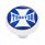 "Tractor" Deluxe Air Valve Knob - Blue Maltese Cross Sticker