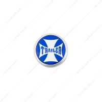 "Trailer" Deluxe Air Valve Knob - Blue Maltese Cross Sticker