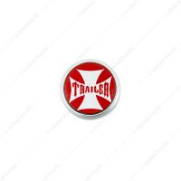 "Trailer" Deluxe Air Valve Knob - Red Maltese Cross Sticker