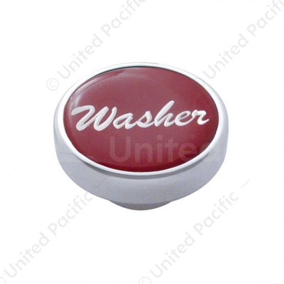 "Washer" Dash Knob - Red Glossy Sticker