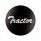 "Tractor" Glossy Air Valve Knob Candy Color Sticker -Glossy Black