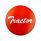 "Tractor" Glossy Air Valve Knob Candy Color Sticker -Cadmium Orange