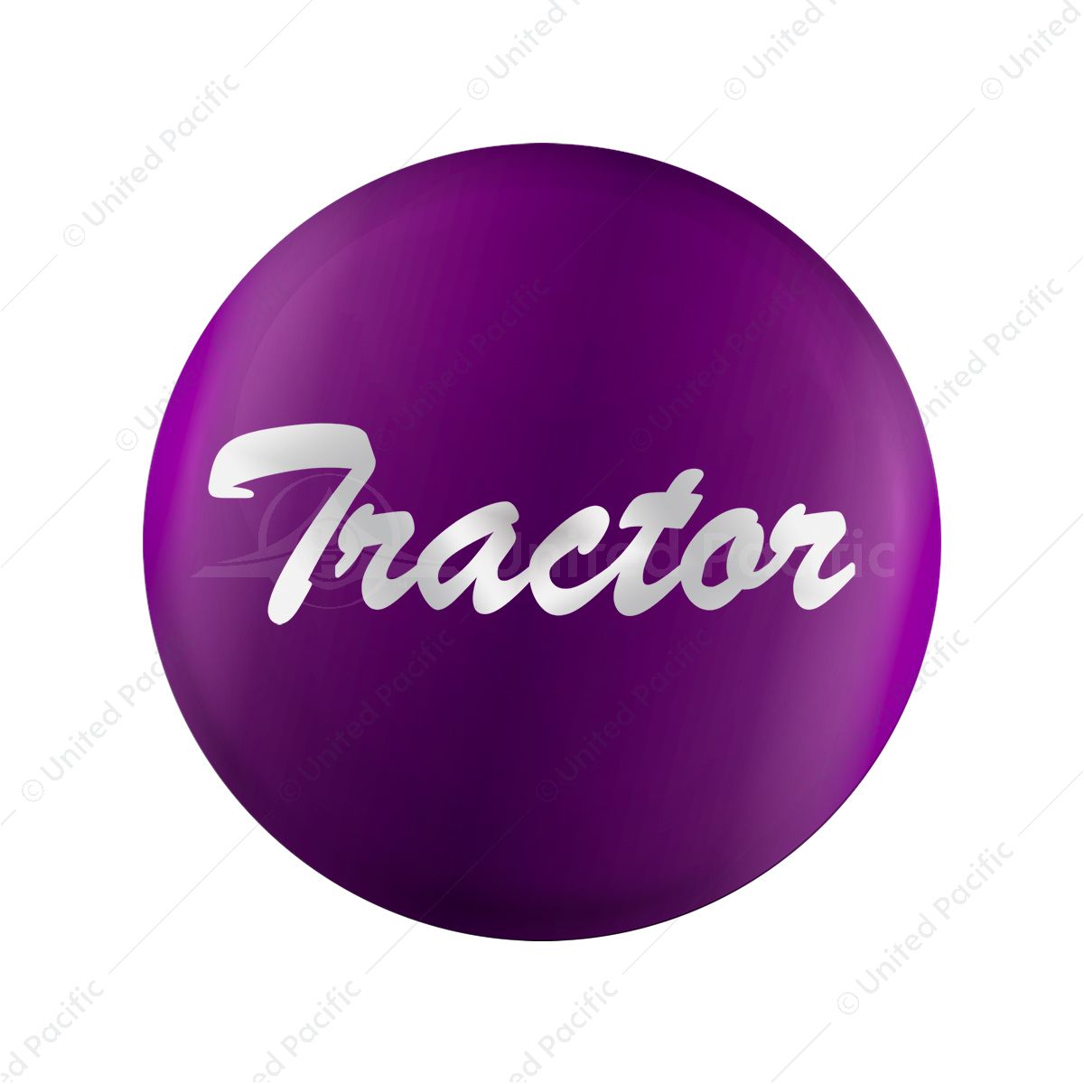 "Tractor" Glossy Air Valve Knob Candy Color Sticker -Candy Purple