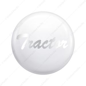 "Tractor" Glossy Air Valve Knob Candy Color Sticker-Pearl White