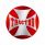 "Tractor" Maltese Cross Air Valve Knob Candy Color Sticker - Candy Red