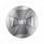 "Tractor" Maltese Cross Air Valve Knob Candy Color Sticker - Liquid Silver