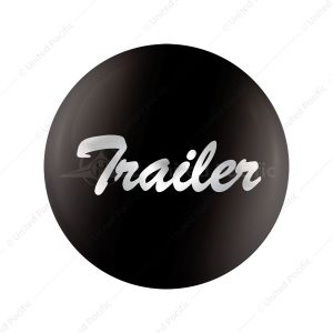 "Trailer" Glossy Air Valve Knob Candy Color Sticker - Glossy Black
