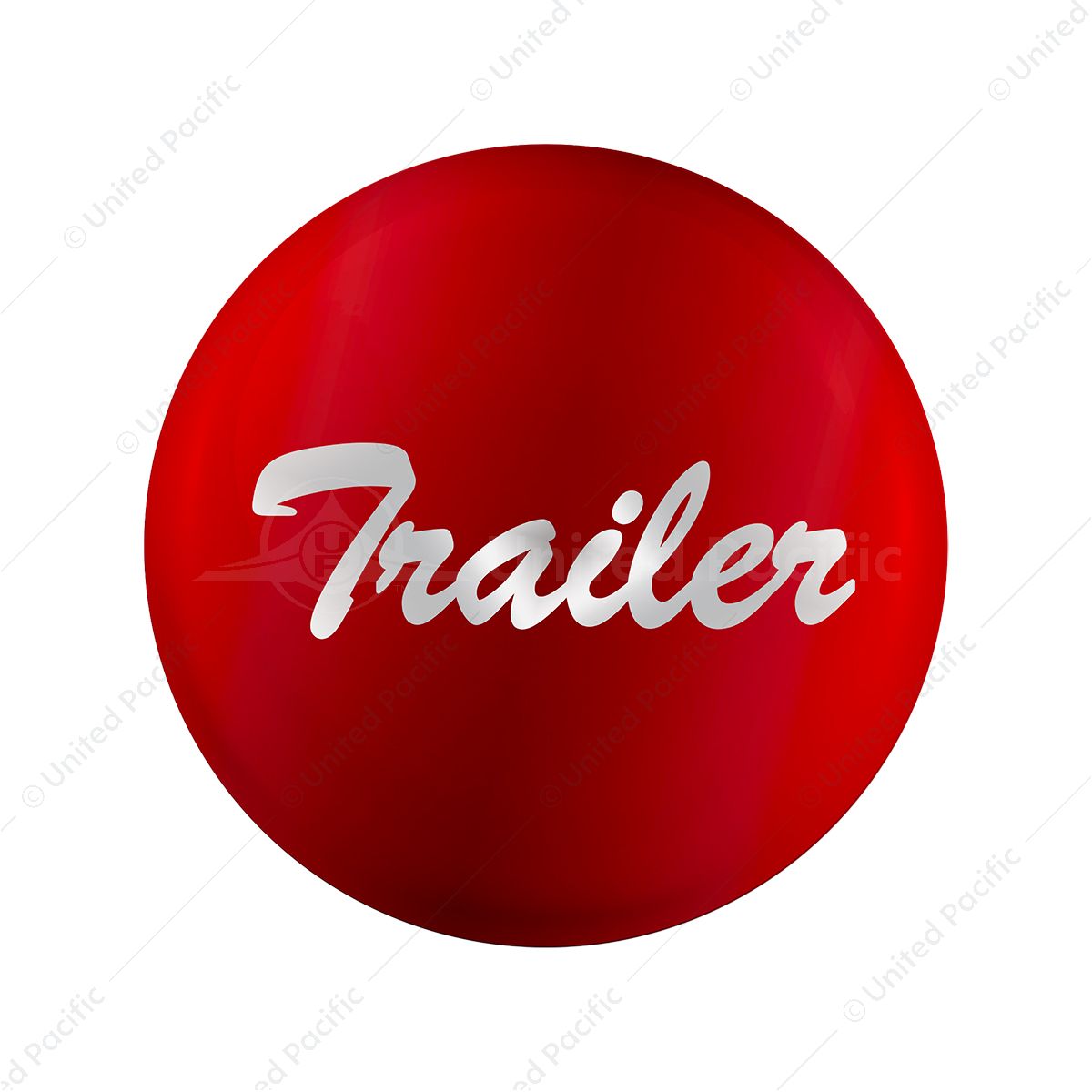 "Trailer" Glossy Air Valve Knob Candy Color Sticker - Candy Red