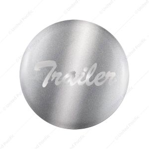 "Trailer" Glossy Air Valve Knob Candy Color Sticker - Liquid Silver