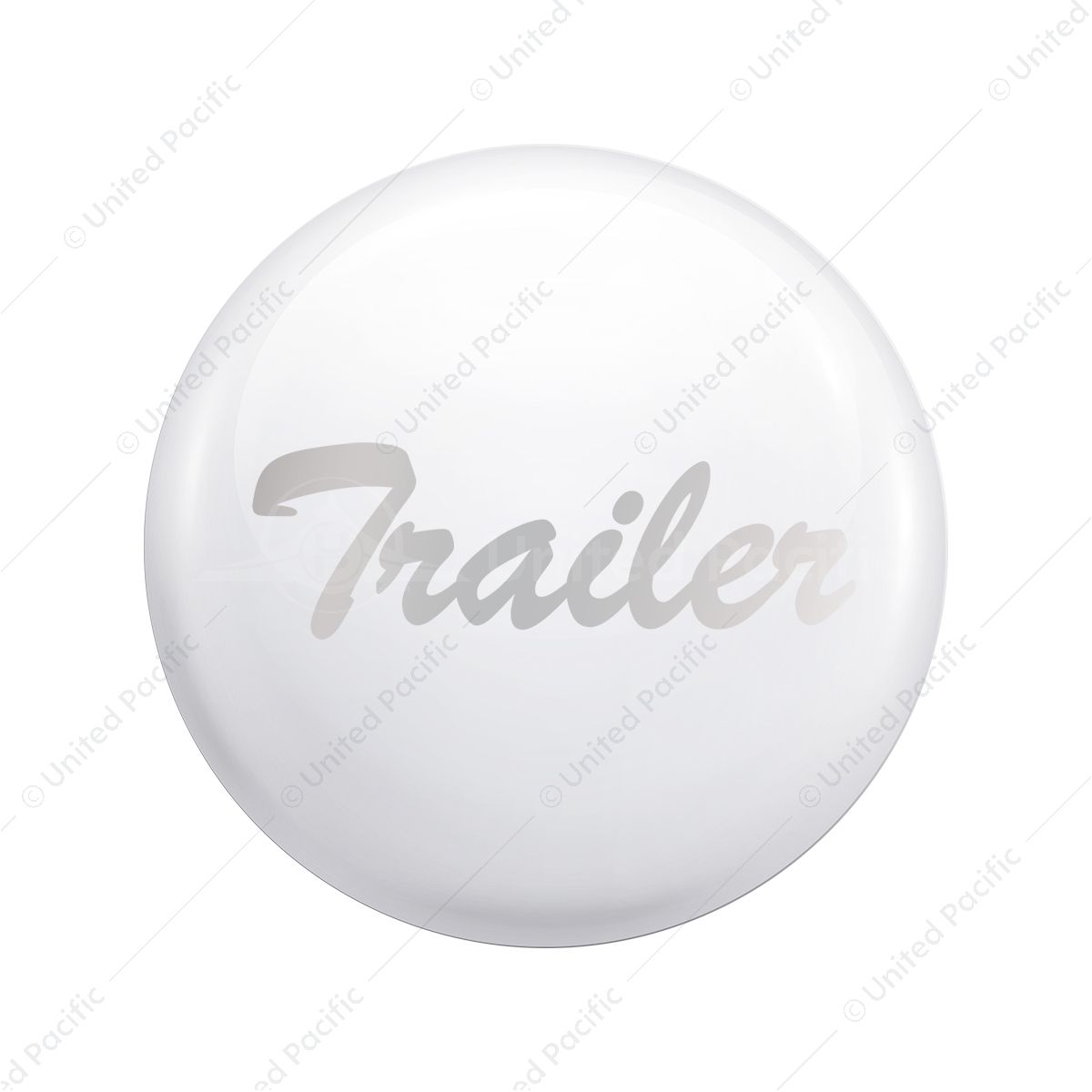 "Trailer" Glossy Air Valve Knob Candy Color Sticker - Pearl White