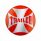 "Trailer" Maltese Cross Air Valve Knob Candy Color Sticker Only- Cadmium Orange